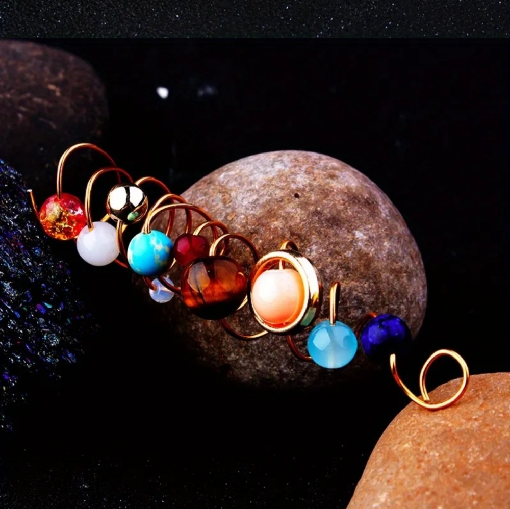 Solar System Earrings - Picture 4 of 4
